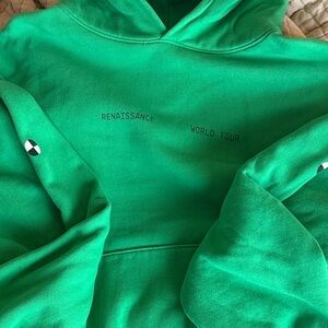 BEYONCÉ Renaissance OFFICIAL World Tour Merch Hoodie Green RARE XL
